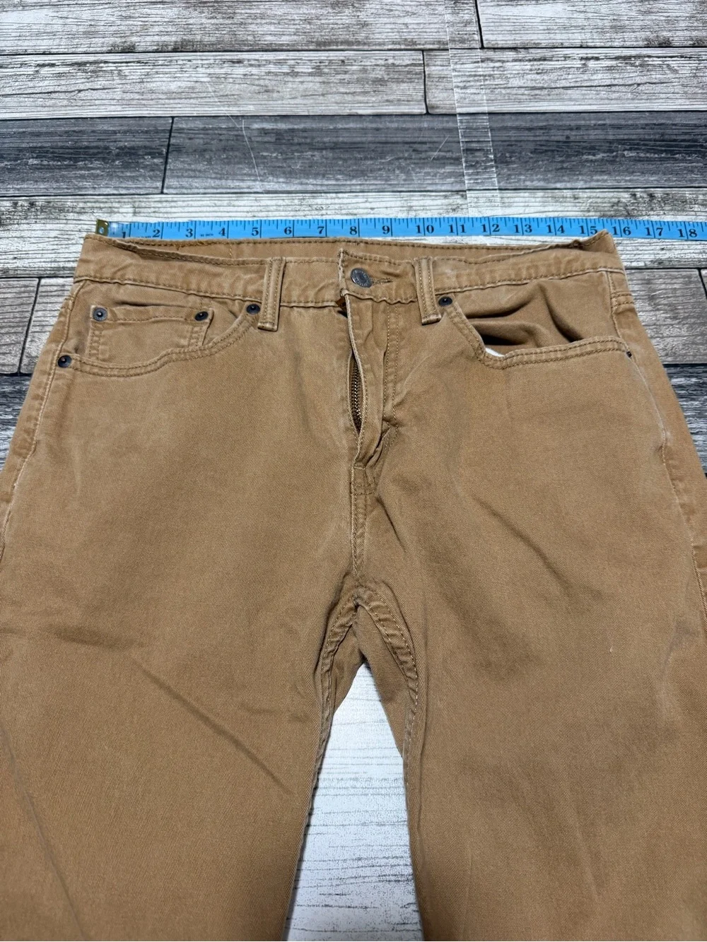 Levi’s 502 Regular Tapered Jeans Pants Men’s 31x30 Brown Stretch READ